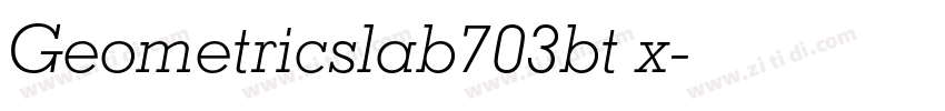 Geometricslab703bt x字体转换